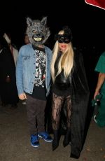 ADRIENNE MALOOF at Drema Hotel Halloween Party in West Hollywood 10/31/2021