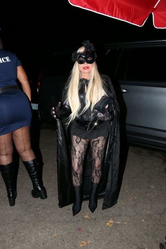 ADRIENNE MALOOF at Drema Hotel Halloween Party in West Hollywood 10/31/2021