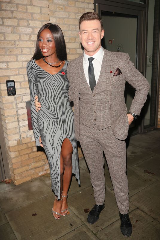 AJ ODUDU and  Kai Widdrington Leaves It Takes Two Studios in London 11/10/2021