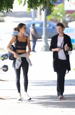 ALESSANDA AMBROSIO Heading to Morning Pilates in Santa Monica 11/04/2021
