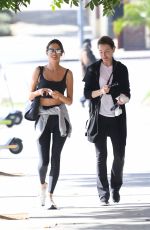 ALESSANDA AMBROSIO Heading to Morning Pilates in Santa Monica 11/04/2021
