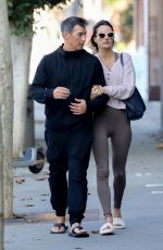 ALESSANDRA AMBROSIO and Richard Lee Out Kissing in Brentwood 11/17/2021