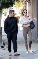 ALESSANDRA AMBROSIO and Richard Lee Out Kissing in Brentwood 11/17/2021