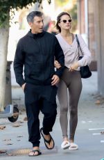 ALESSANDRA AMBROSIO and Richard Lee Out Kissing in Brentwood 11/17/2021