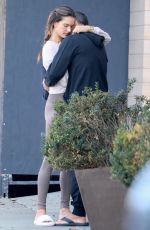 ALESSANDRA AMBROSIO and Richard Lee Out Kissing in Brentwood 11/17/2021