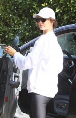 ALESSANDRA AMBROSIO Arrives at a Gym in West Hollywood 11/09/2021