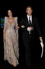 ALESSANDRA AMBROSIO Arrives at amfAR Gala in West Hollywood 11/04/2021