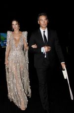 ALESSANDRA AMBROSIO Arrives at amfAR Gala in West Hollywood 11/04/2021