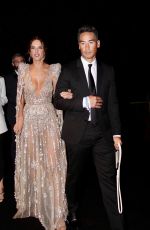 ALESSANDRA AMBROSIO Arrives at amfAR Gala in West Hollywood 11/04/2021