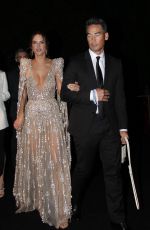 ALESSANDRA AMBROSIO Arrives at amfAR Gala in West Hollywood 11/04/2021