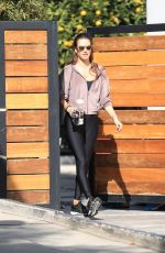 ALESSANDRA AMBROSIO Arrives at Training Session in West Hollywood 11/16/2021