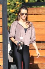 ALESSANDRA AMBROSIO Arrives at Training Session in West Hollywood 11/16/2021