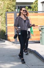 ALESSANDRA AMBROSIO Arrives at Training Session in West Hollywood 11/16/2021