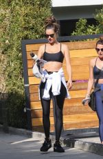 ALESSANDRA AMBROSIO Leaves a Gym in West Hollywood 11/09/2021
