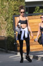 ALESSANDRA AMBROSIO Leaves a Gym in West Hollywood 11/09/2021