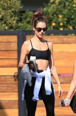 ALESSANDRA AMBROSIO Leaves a Gym in West Hollywood 11/09/2021