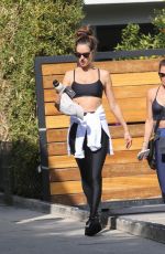 ALESSANDRA AMBROSIO Leaves a Gym in West Hollywood 11/09/2021