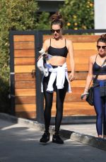 ALESSANDRA AMBROSIO Leaves Workout in West Hollywood 11/09/2021
