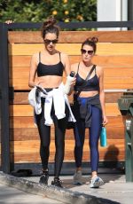 ALESSANDRA AMBROSIO Leaves Workout in West Hollywood 11/09/2021