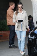 ALESSANDRA AMBROSIO Out for a Late Lunch in Brentwood 10/31/2021