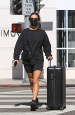 ALESSANDRA AMBROSIO Out Shopping on Rodeo Drive in Beverly Hills 11/01/2021