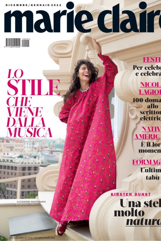 ALESSANDRA MASTRONARDI for Marie Claire Magazine, Italy December 2021