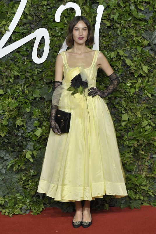 ALEXA CHUNG at 2021 British Fashion Awards in London 11/29/2021