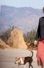 ALICIA SILVERSTONE Out Hikinig with Her Dog in Hollywood Hills 11/26/2021
