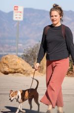 ALICIA SILVERSTONE Out Hikinig with Her Dog in Hollywood Hills 11/26/2021