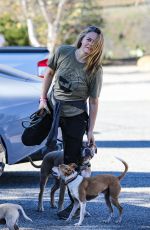 ALICIA SILVERSTONE Out Hikinig with Her Dogs in Malibu 11/21/2021