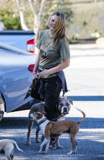 ALICIA SILVERSTONE Out Hikinig with Her Dogs in Malibu 11/21/2021