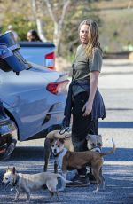 ALICIA SILVERSTONE Out Hikinig with Her Dogs in Malibu 11/21/2021