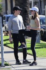 ALISON BRIE Out and About in Los Angeles 11/28/2021