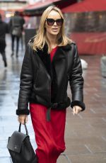 AMANDA HOLDEN Leaves Heart Breakfast Show in London 11/26/2021