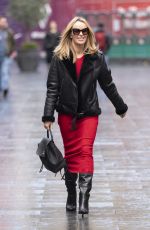 AMANDA HOLDEN Leaves Heart Breakfast Show in London 11/26/2021