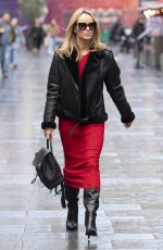 AMANDA HOLDEN Leaves Heart Breakfast Show in London 11/26/2021