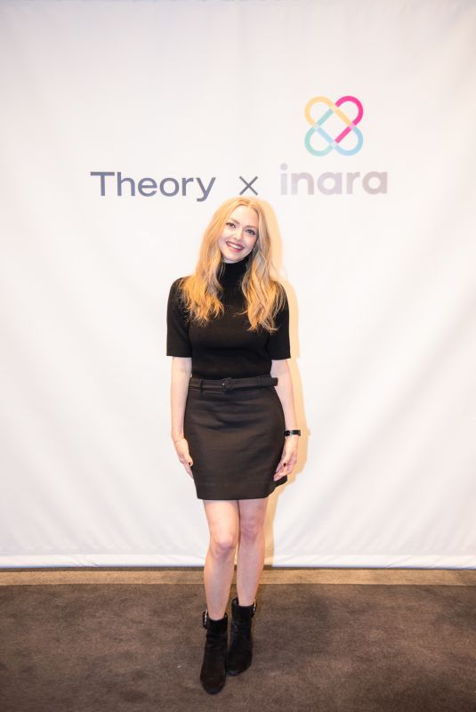AMANDA SEYFRIED at Theory x Inara Event in New York 11/15/2021