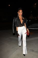 AMANZA SMITH Arrives at Pretty Little Thing Friendsgiving Dinner Hosted by Chrishell Stause in West Hollywood 11/17/2021