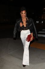 AMANZA SMITH Arrives at Pretty Little Thing Friendsgiving Dinner Hosted by Chrishell Stause in West Hollywood 11/17/2021