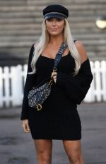 AMBER TURNER on the Set of The Only Way is Essex TV Show Christmas Special in Brentwood 11/27/2021