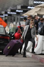 AMY ADAMS Arrives at Airport in Los Angeles 11/02/2021