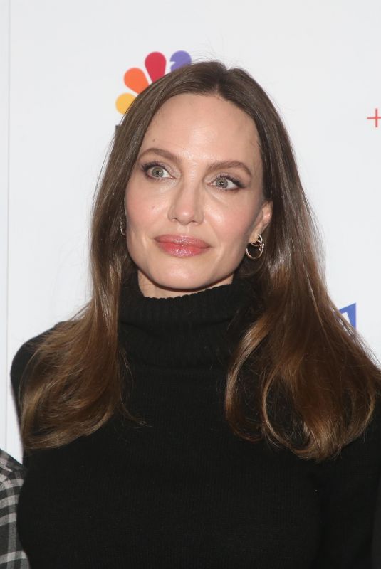 ANGELINA JOLIE at Paper & Glue / a Jr Project LA Premiere Screening at Museum of Tolerance in Los Angeles 11/18/2021