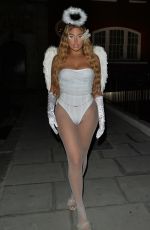 ANNA VAKILI Arrives at a Halloween Party in Chelsea 10/30/2021