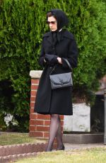 ANNE HATHAWAY on the Set of Armageddon Time in New York 11/11/2021