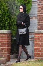 ANNE HATHAWAY on the Set of Armageddon Time in New York 11/11/2021