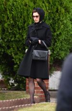 ANNE HATHAWAY on the Set of Armageddon Time in New York 11/11/2021