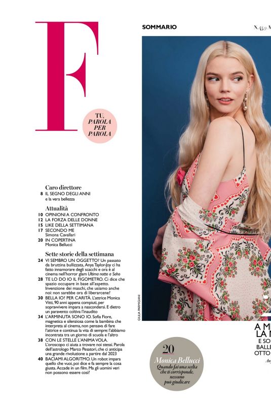 ANTA TAYLOR-JOY in F Magazine, November 2021