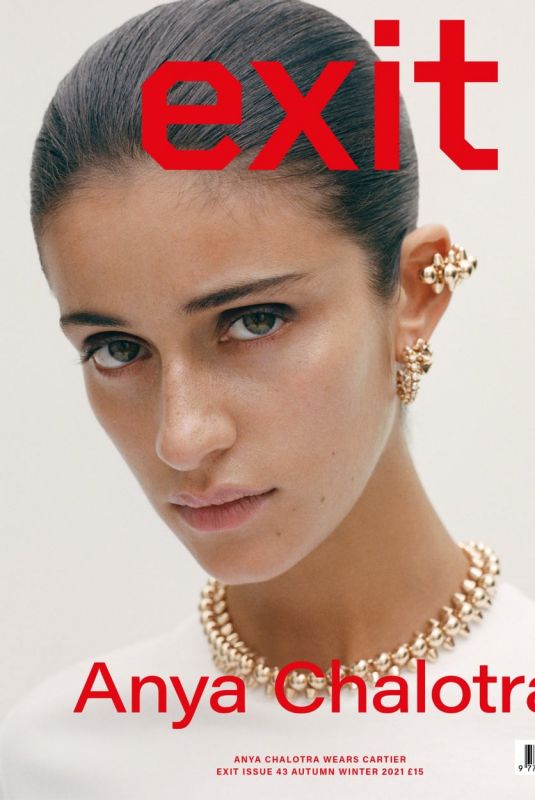 ANYA CHALOTRA on the Cover of Exit Magazine, Autum/Winter Issue November 2021