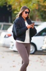 APRIL LOVE GEARY Arrives at a Hair Salon in Malibu 11/24/2021