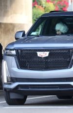 ASHLEE SIMPSON and Evan Ross Out Driving for Halloween 10/31/2021